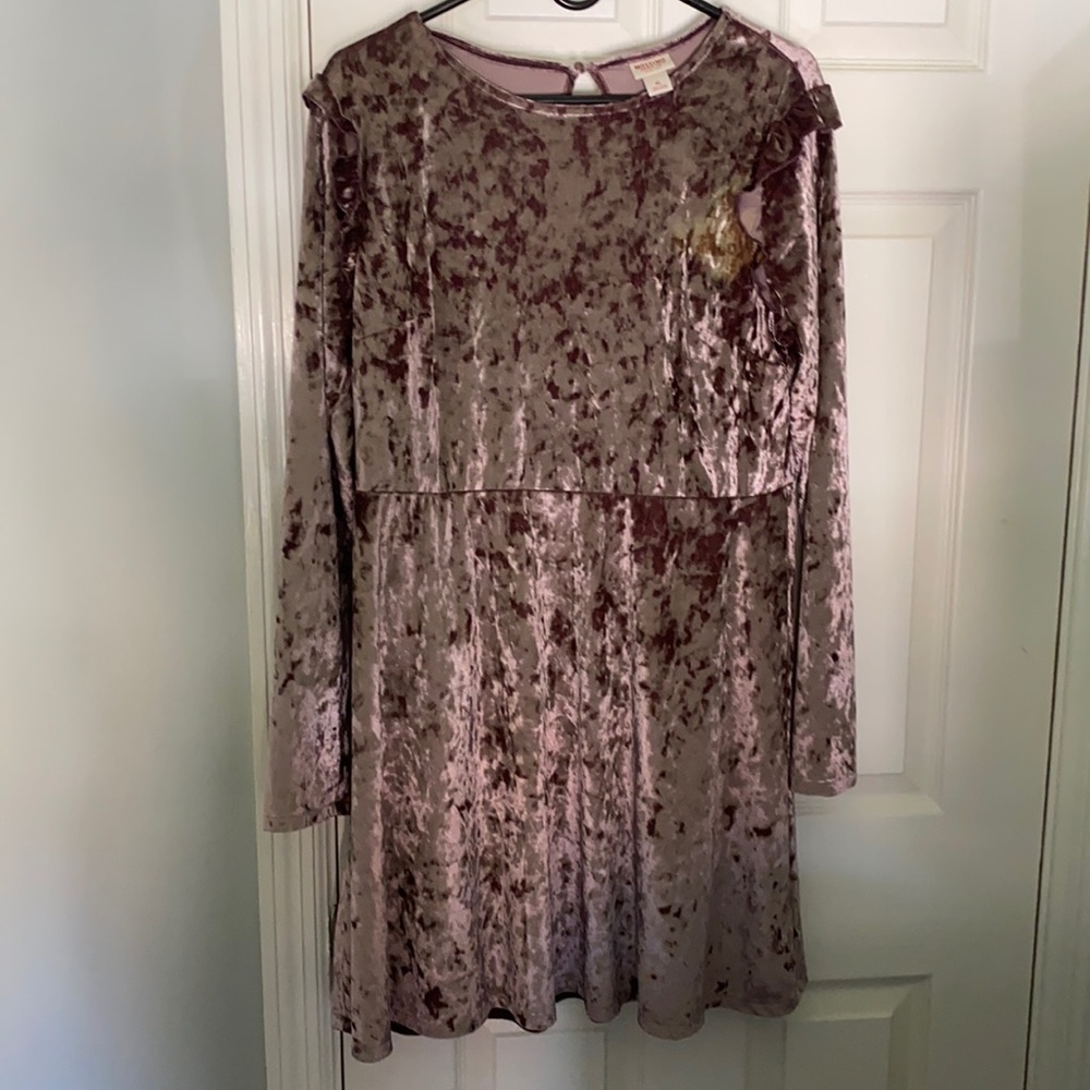 Gorgeous velvet long sleeve dress
